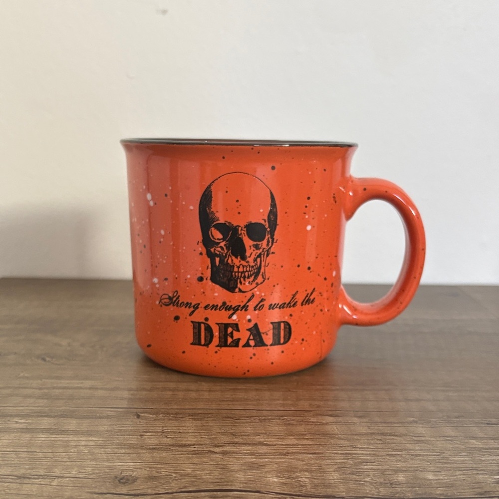 Orange Skull Mug